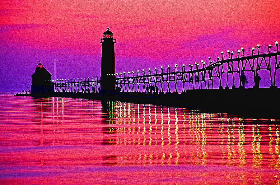 Lake Michigan Lighthouse Photograph by Dennis Cox