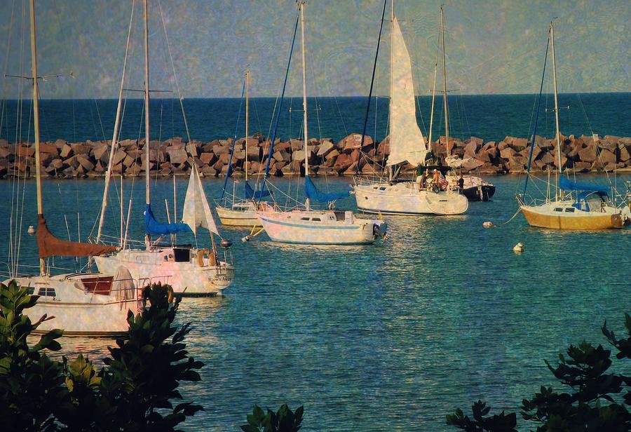 Lake Michigan Sailboats Photograph by Mary Wolf