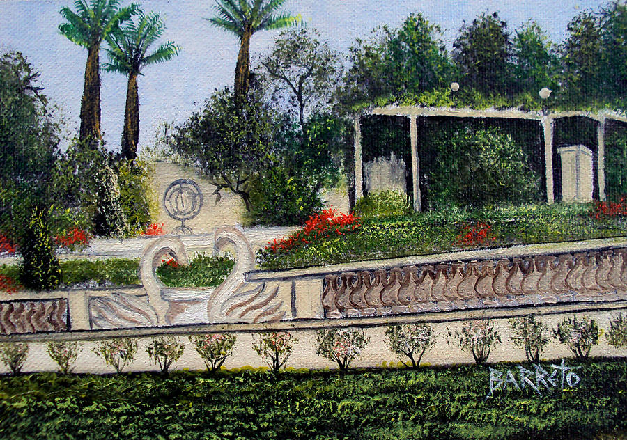 Lake Mirror Painting by Gloria E Barreto-Rodriguez Lake Mirror Painting by Gloria E Barreto-Rodriguez