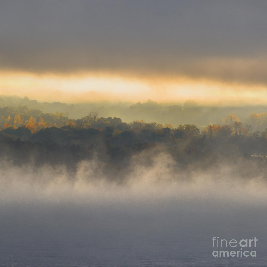 Lake Mist Triptych II Photograph by Michele Steffey