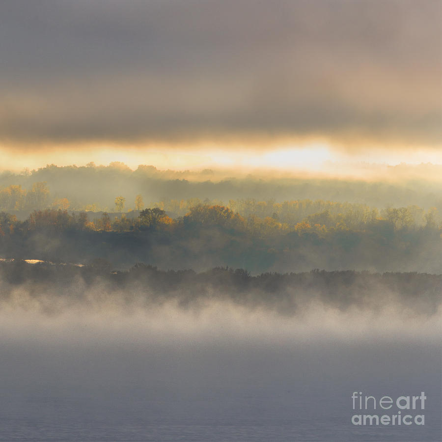 Lake Mist Triptych III Photograph by Michele Steffey