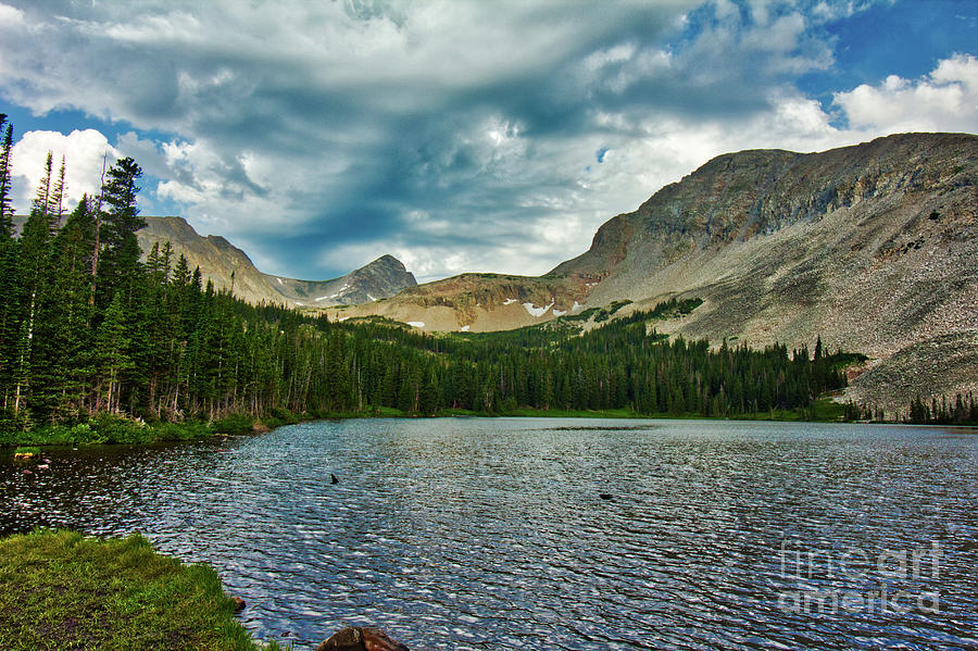 Lake Mitchell with Mount Audubon, and Mount Toll Photograph by John ...