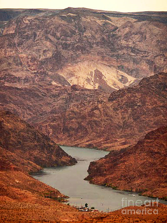 Mountain Photograph - Lake Mohave by Angela L Walker