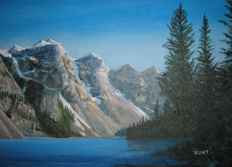 Lake Moraine Painting by Shirley Braithwaite Hunt