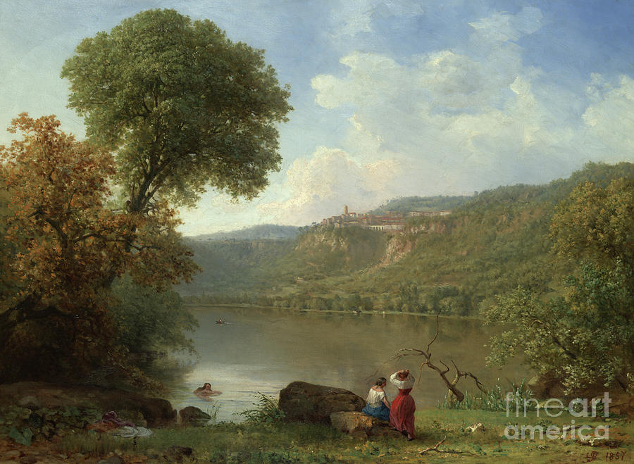 Lake Nemi, 1857 Painting by George Inness