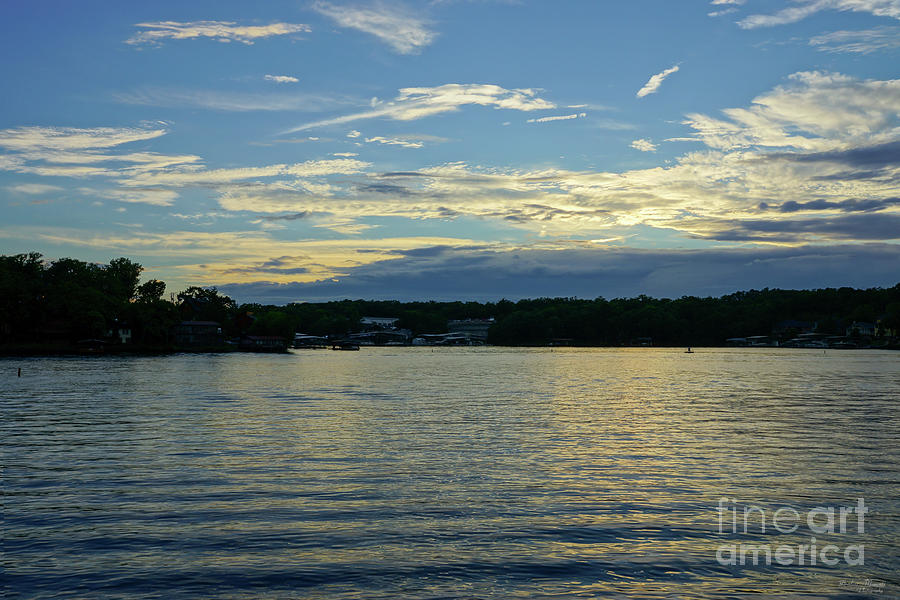 Lake Of Ozarks Blue Sunset Photograph by Jennifer White