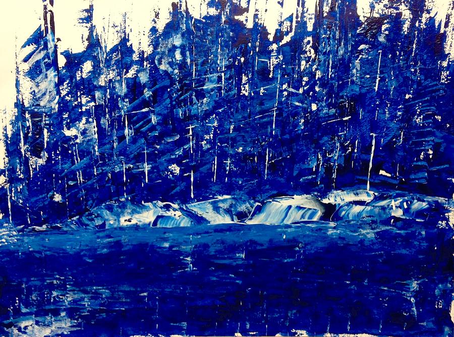 Lake of the Woods Blues Painting by Desmond Raymond