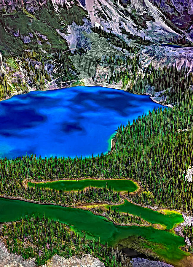 Mountain Photograph - Lake OHara paint by Steve Harrington