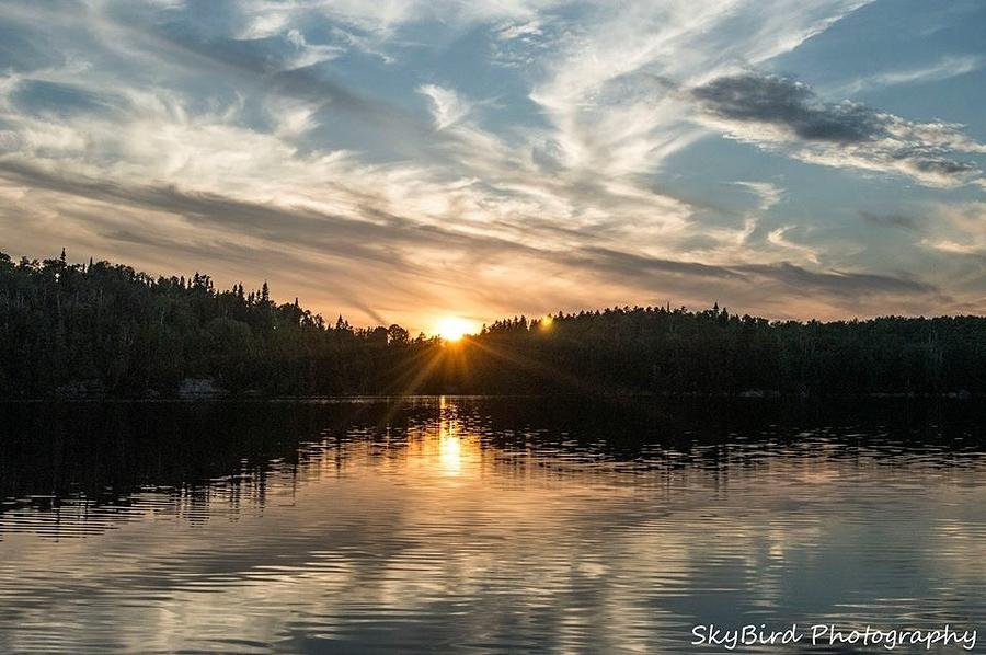 Lake Onaping Sunset Reflections Photograph by Megan Miller - Fine Art ...