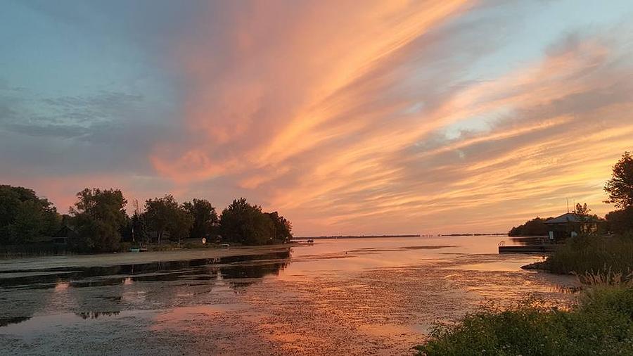 Sunset Lake Ontario Photograph by Cheryl LaBahn Simeone