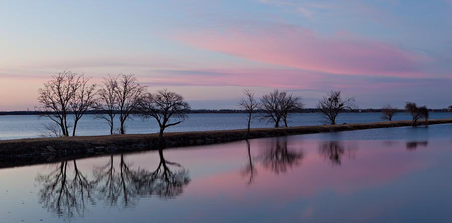 Lake Overholser Sunset Photograph by Jonas Wingfield