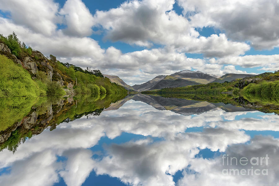 Snowdonia National Park Photograph - Lake Padarn Snowdonia by Adrian Evans