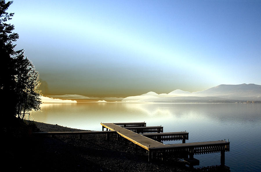 Lake Pend dOreille fantasy Photograph by Lee Santa