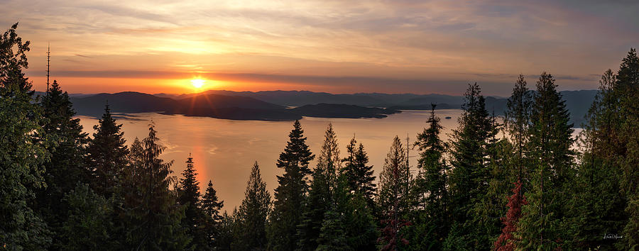 Lake Pend Oreille Sunset View Photograph by Leland D Howard