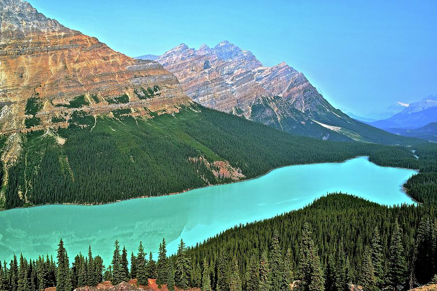 Lake Peyto in Alberta Photograph by Frozen in Time Fine Art Photography
