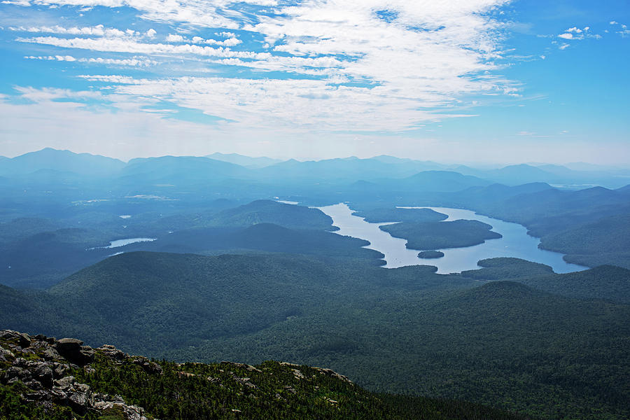 Lake Placid from Whiteface Mountain Adirondacks Upstate New York Wilmington Photograph by Toby McGuire