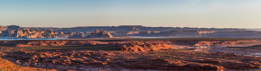 Lake Powell Sunrise Panorma Photograph by Lon Dittrick