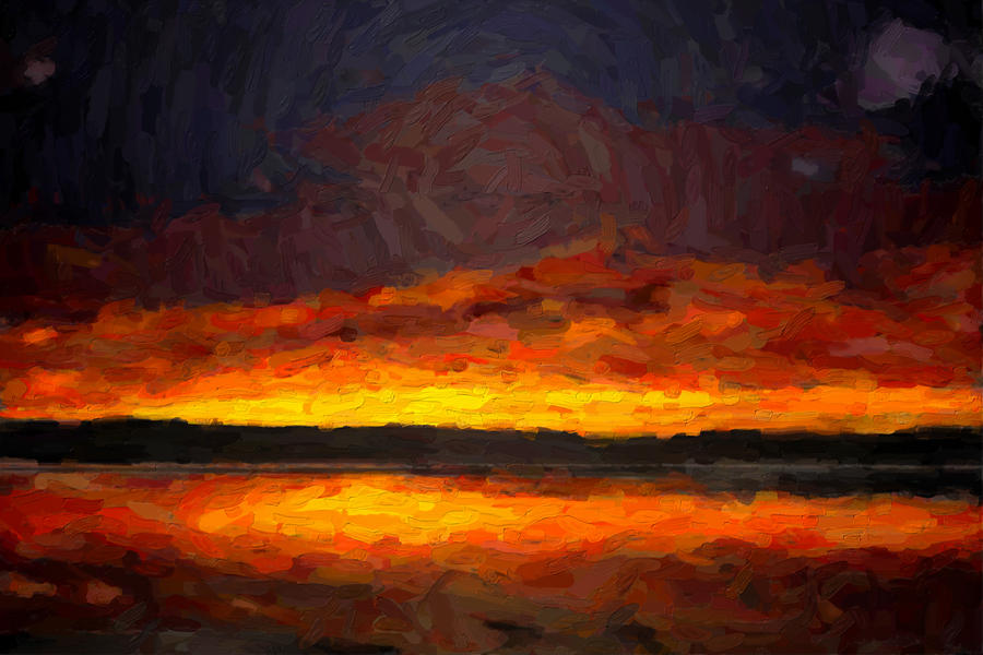 Lake Powell Sunset Digital Art by David Hansen