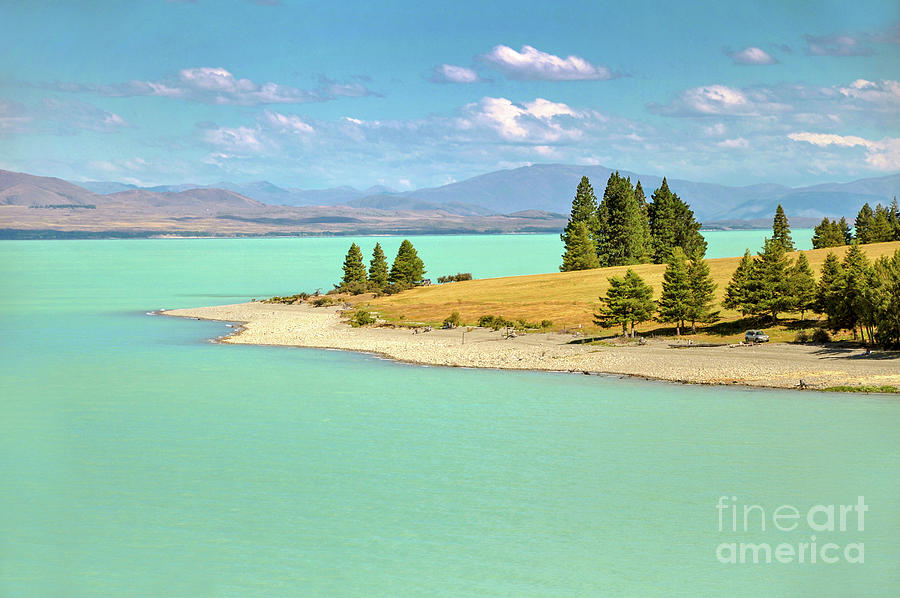 Lake Pukaki New Zealand Photograph by Delphimages Photo Creations