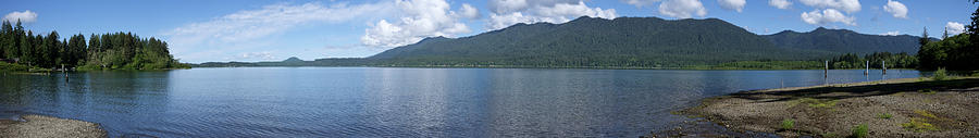 Lake Quinault Pano Photograph by Richard J Cassato