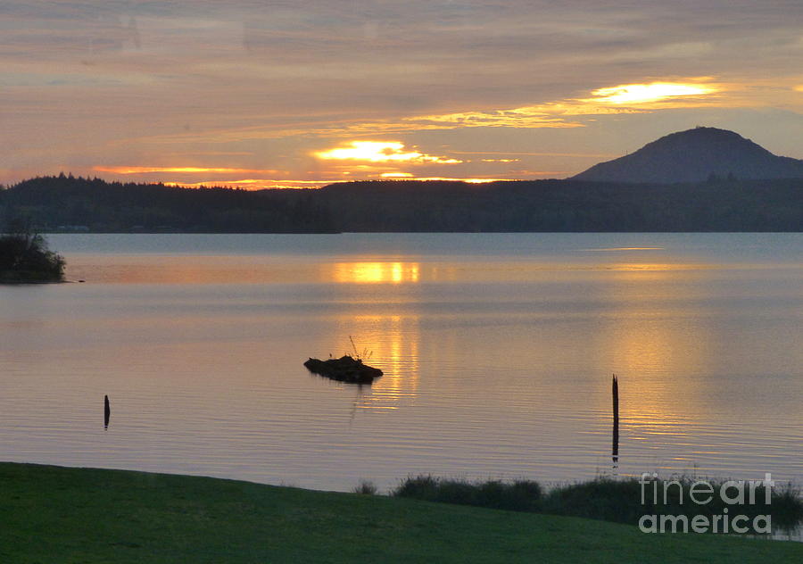 Lake Quinault Sunset - 2 Photograph by Charles Robinson