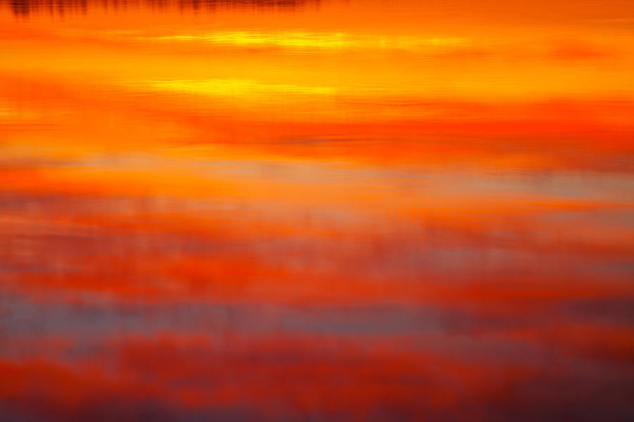 Lake  Reflection Abstract Photograph by Irwin Barrett