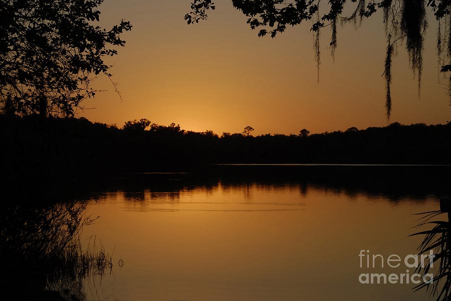 Sunset Photograph - Lake Reflections by David Lee Thompson