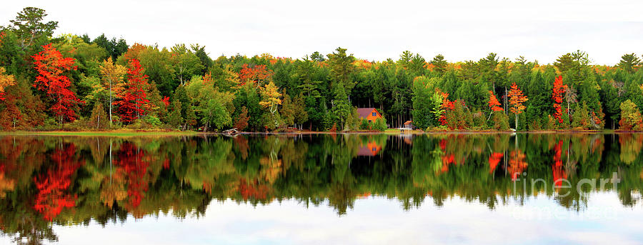 Lake Reflections Panorama Photograph by Jack Schultz