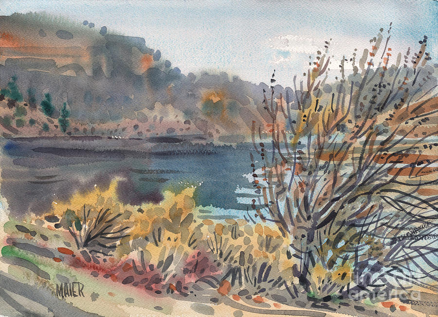 Lake Roosevelt Painting by Donald Maier