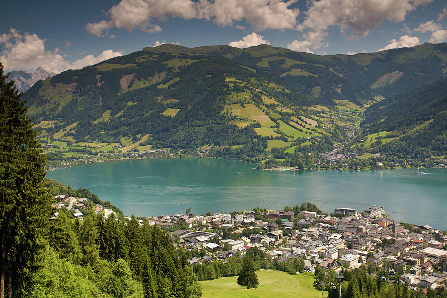 Lake Photograph - Lake See and Zell Am See by Aivar Mikko.