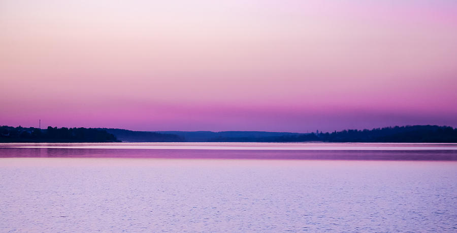 lake Seliger. Russia, sunset. Photograph