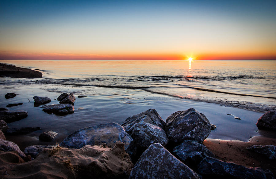 Lake Shore Beach Photograph by Russell Johnson - Fine Art America