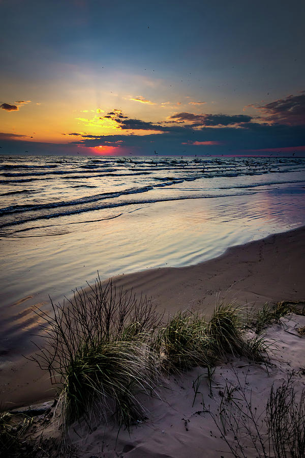 Lake Shore Sunset - Henderson, NY. Lake Ontario Southwick Beach Sand ...