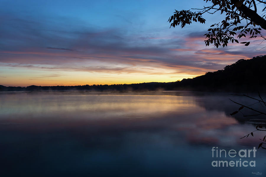 Lake Springfield Autumn Sunrise Photograph by Jennifer White