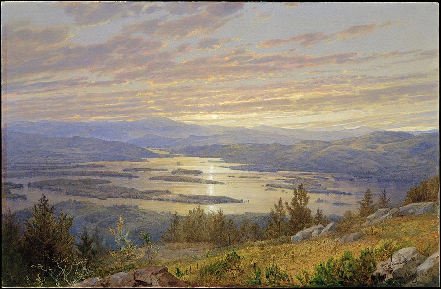 Lake Squam Painting by William