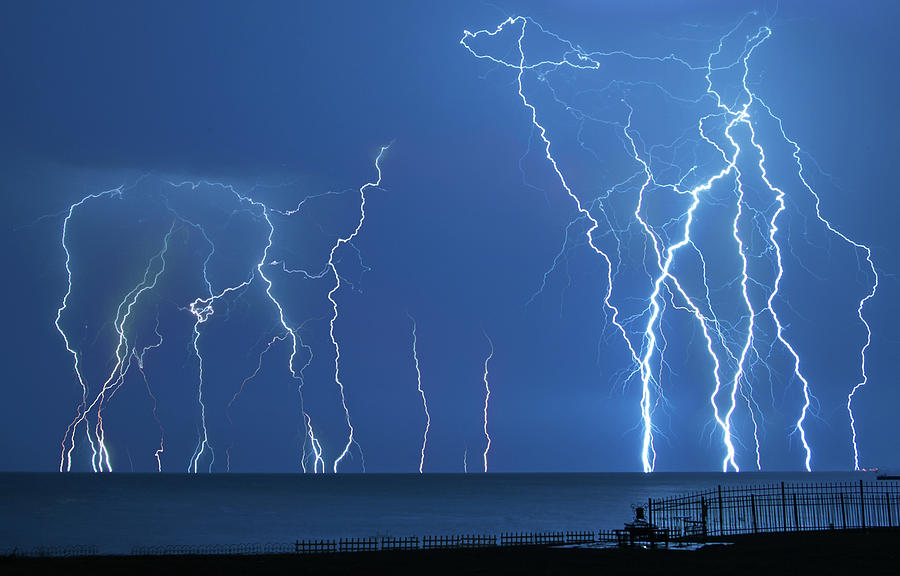Lake St. Clair Lightning Photograph by Cale Best