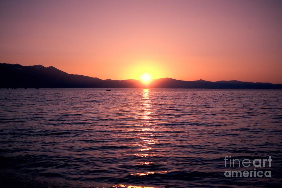Lake Sunset 8pm Photograph by Joe Lach