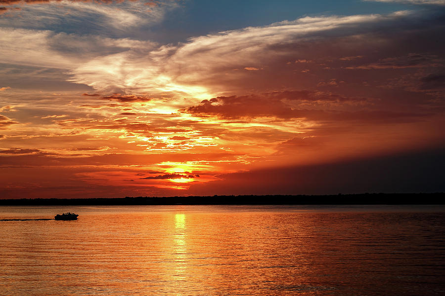 Lake Sunset Photograph by Doug Long