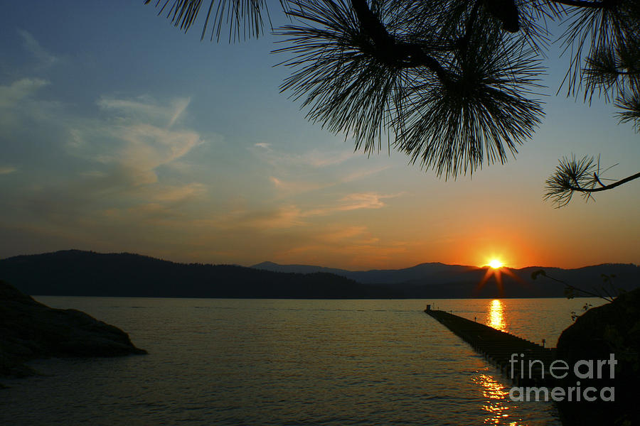 Lake Sunset Photograph by Idaho Scenic Images Linda Lantzy