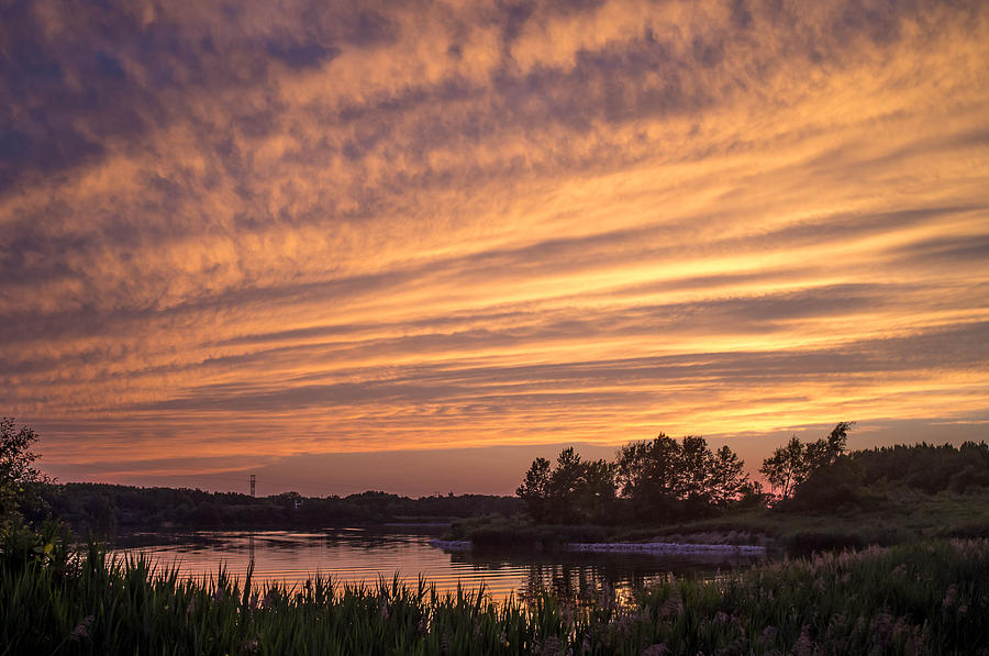 Lake Sunset  Photograph by Mark W Johnson