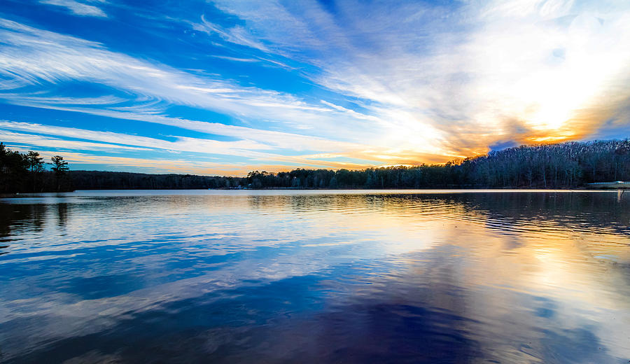 Lake Sunset Photograph by Mike Dunn