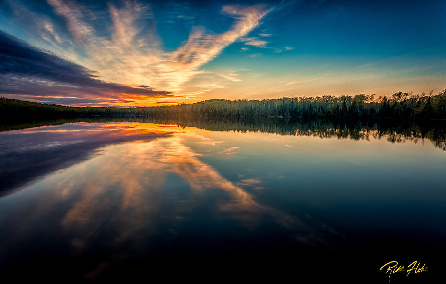 Lake Sunset Photograph by Rikk Flohr