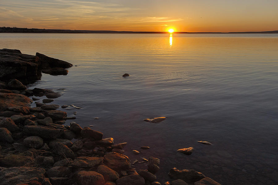 Sunset Photograph - Lake Sunset by Rob Graham
