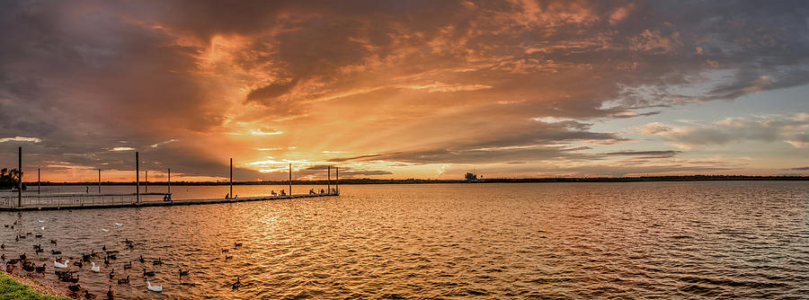 Lake Sunset Photograph by Robert Bellomy