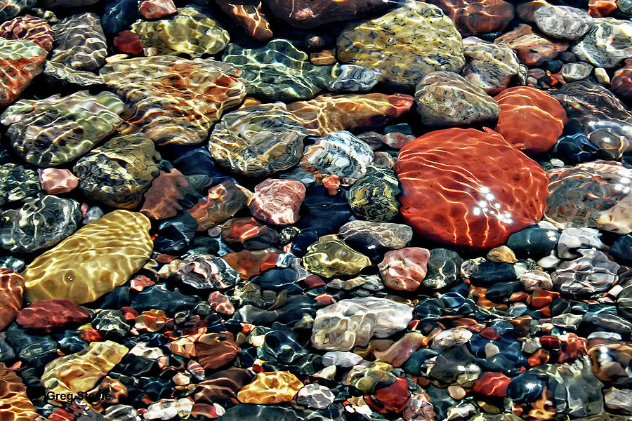 Lake Superior Beach stones Photograph by Gregory Steele