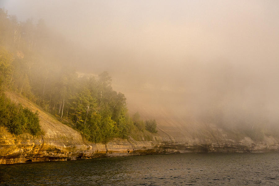 Lake Superior Fog Photograph by Jack R Perry