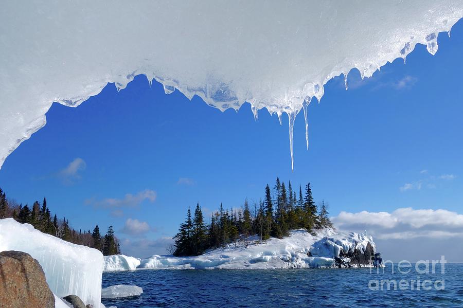 Lake Superior Ice Frame Photograph by Sandra Updyke