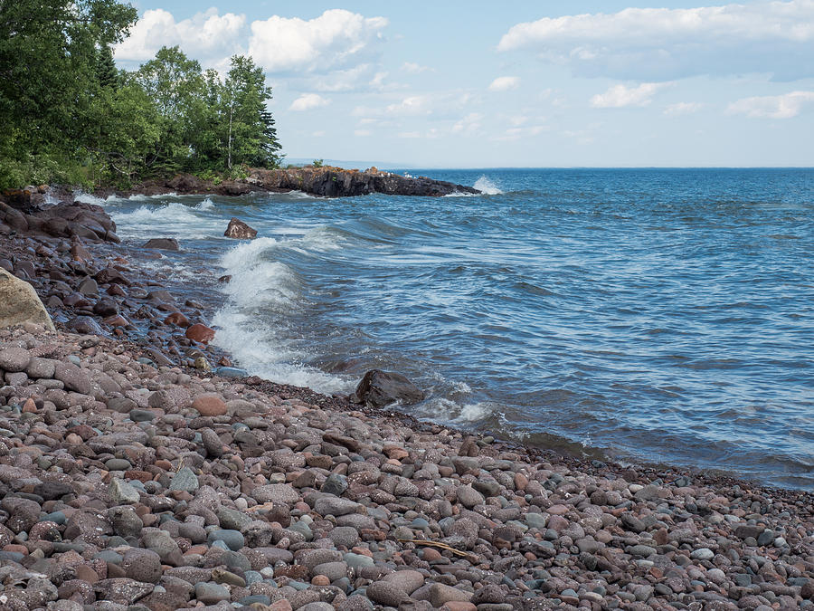 Lake Superior Shore in Lutsen Minnesota Photograph by AMB Fine Art ...