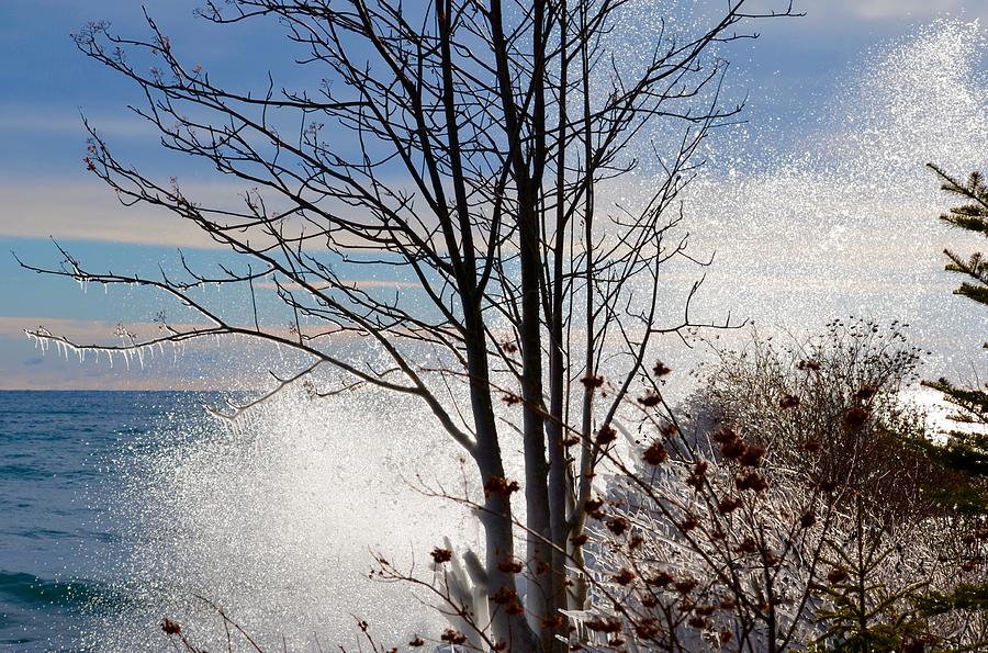 Lake Superior Splash Photograph by Hella Buchheim