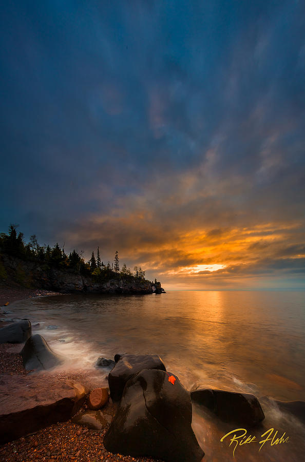 Lake Superior Sunrise Photograph by Rikk Flohr